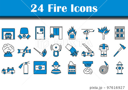 Fire Icon Set Fire Icon Set 97616927