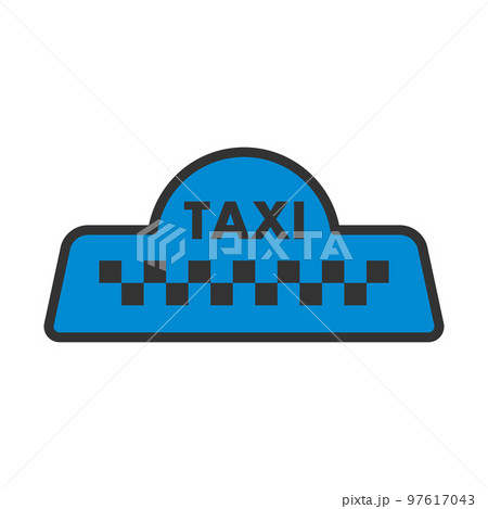 Taxi Roof Icon 97617043