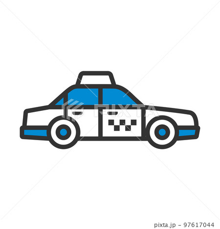Taxi Car Icon 97617044