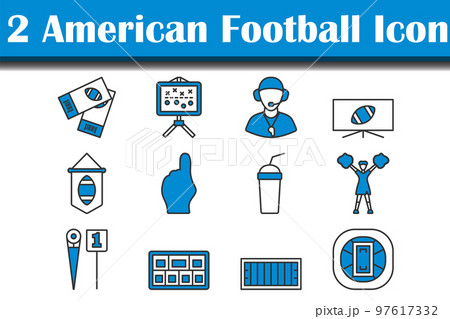 American Football Icon Set American Football Icon Set 97617332