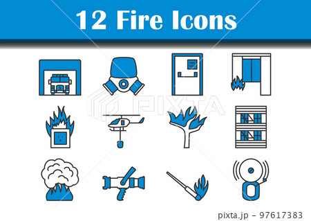 Fire Icon Set Fire Icon Set 97617383
