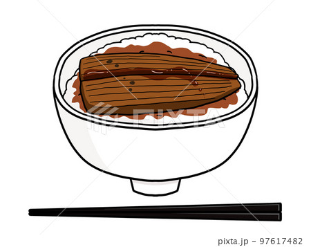 鰻丼のイラスト 97617482
