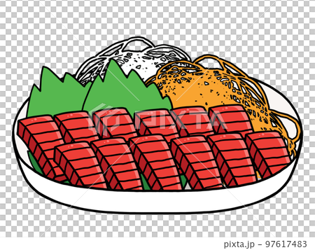 マグロの刺身のイラスト 97617483