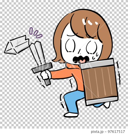 Female sword bearish Female sword bearish 97617517