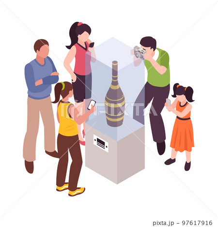 Excursion Guide Isometric Composition 97617916