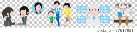 工場イラスト2　安全衛生管理活動　素材集3 97617921