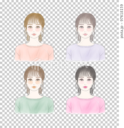 パーソナルカラー　女性 97618159