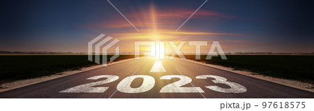 Happy New Year Background. Successful start to the year 2023. Happy New Year Background. Successful start to the year 2023. 97618575