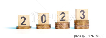 Happy New Year background. Financial start to the year 2023. 97618652