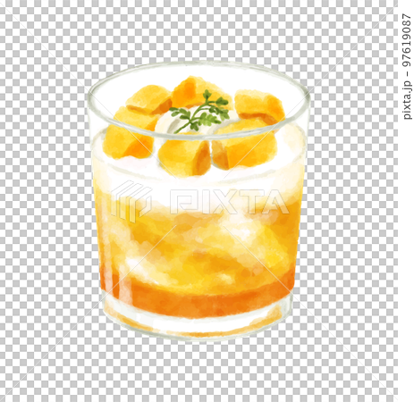 芒果糖果水彩風格插圖 芒果糖果水彩風格插圖 97619087