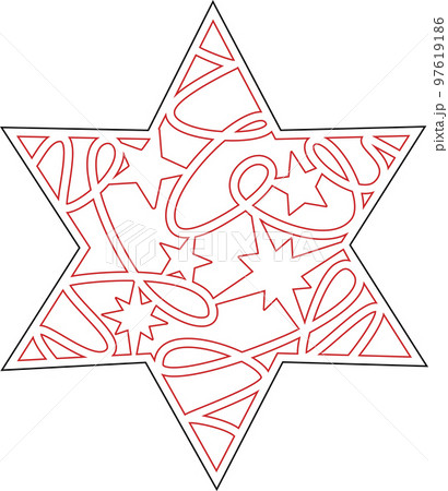 Christmas Tree Decoration Digital Vector File for Laser Cutter. 97619186