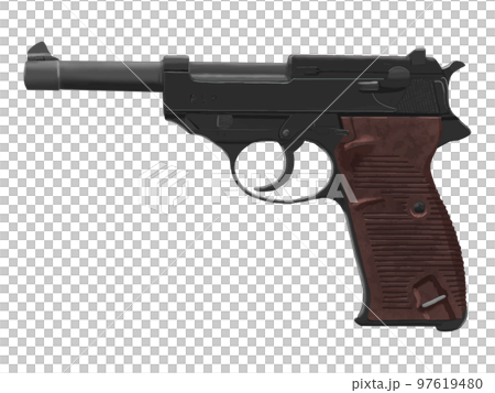 Walther P38 illustration pistol vector illustration realistic Walther P38 illustration pistol vector illustration realistic 97619480