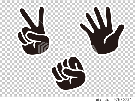 rock paper scissors 插圖 97620734