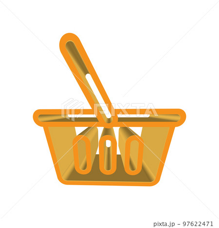 Illustration Vector graphic of shopping basket icon Illustration Vector graphic of shopping basket icon 97622471