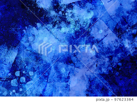幻想的な水色の水彩テクスチャ背景 97623364