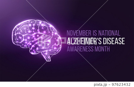 Alzheimers disease awareness month concept. 97623432