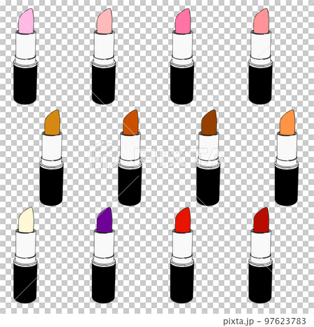 彩色唇膏插圖集 彩色唇膏插圖集 97623783