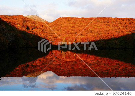 紅葉の蔦沼 97624146