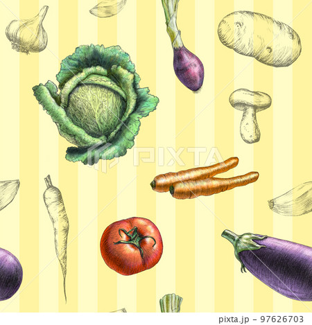 Vegetables pattern Vegetables pattern 97626703