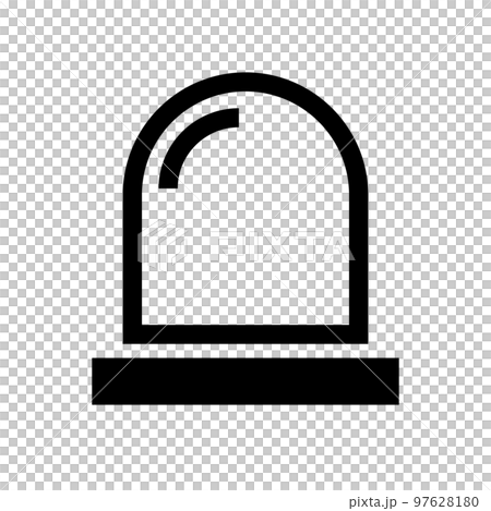 簡單的旋轉燈圖標。緊急警報器。向量。 97628180