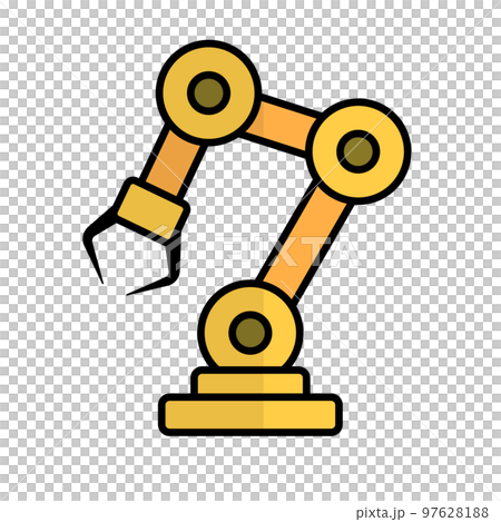 Robot arm icon. manufacturing industry. vector. 97628188