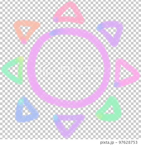Rainbow line Planet illustrations Rainbow line Planet illustrations 97628753