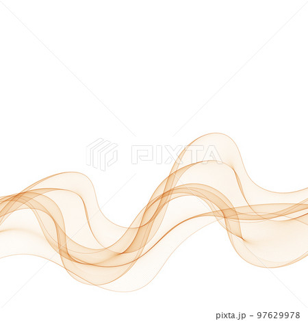 Brown wave advertising mockup. Design element 97629978