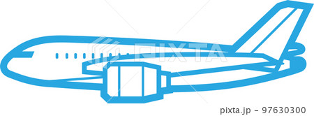 飛行機アイコンイラスト 97630300