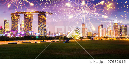 fireworks display over Singapore happy new year fireworks display over Singapore happy new year 97632016