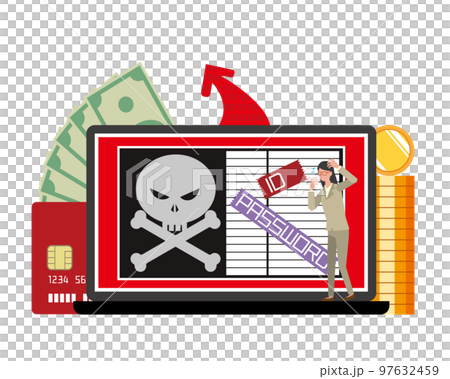 Image illustration of personal information leakage Image illustration of personal information leakage 97632459