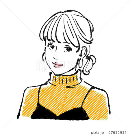 女性のイラスト素材 97632935