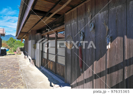 【果無集落 熊野参詣道小辺路】 奈良県吉野郡十津川村桑畑 97635365