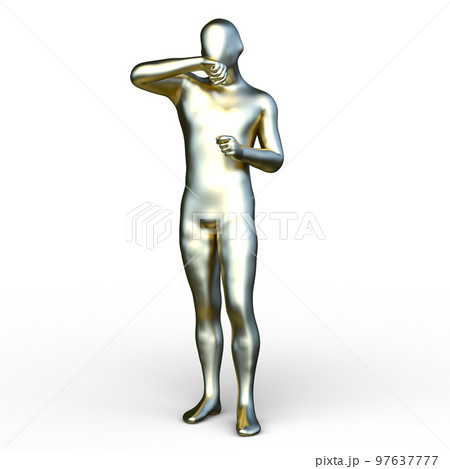 ポーズをとる男性 ポーズをとる男性 97637777