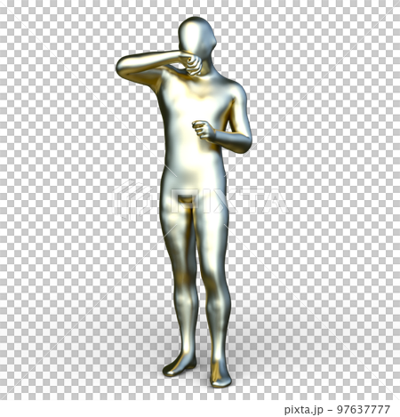 ポーズをとる男性 ポーズをとる男性 97637777