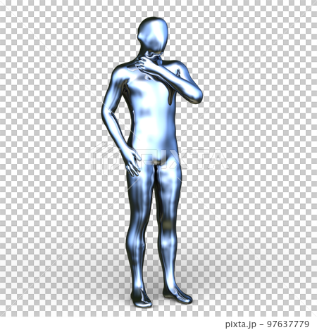 ポーズをとる男性 97637779