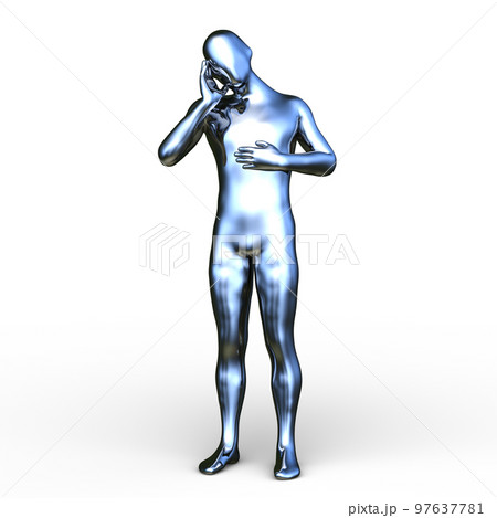 ポーズをとる男性 97637781