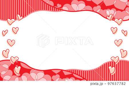 ハートのフレーム 97637782