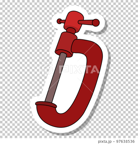 Sticker-style single item icon vise Sticker-style single item icon vise 97638536