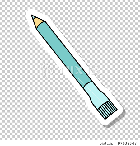 Sticker style single item icon chaco pen Stock Illustration