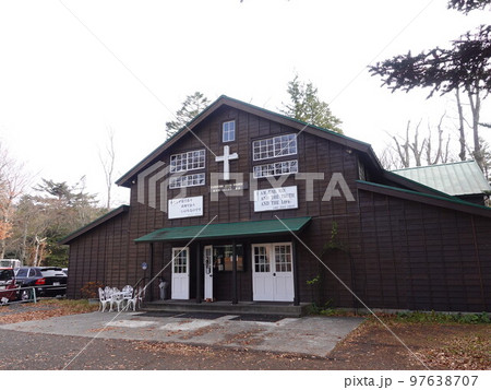 旧軽井沢の歴史ある協会 旧軽井沢の歴史ある協会 97638707