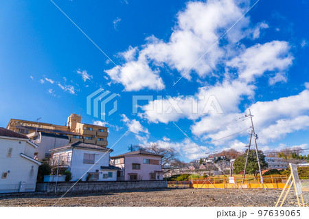 整備された広い更地の風景 97639065