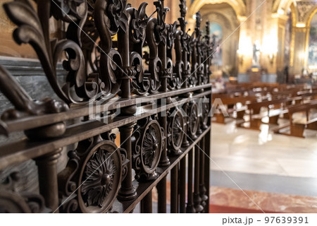 San Francisco el Grande Roman Catholic church in Madrid, Spain 97639391