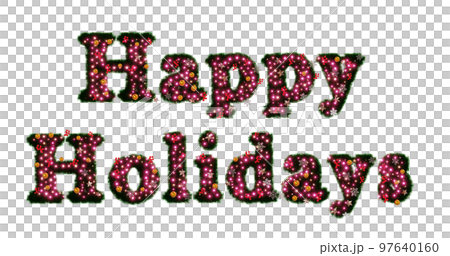 Christmas wreath font material: 3D rendering of illumination, shining stars, berries and snowflakes Christmas wreath font material: 3D rendering of illumination, shining stars, berries and snowflakes 97640160