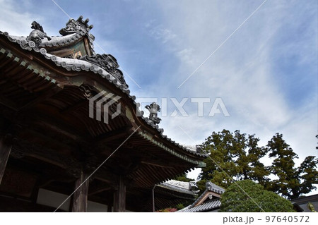 伊豆修善寺　修禅寺の秋と紅葉 97640572