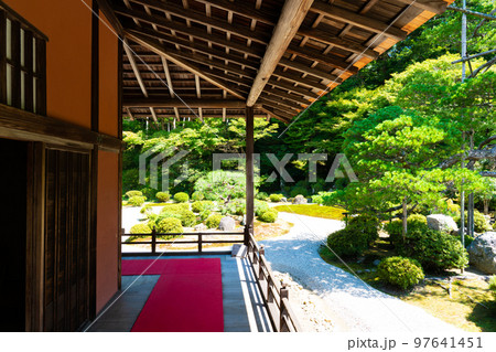 【近畿三十六不動霊場】第十七番　曼殊院門跡　夏の庭園と大書院1　京都府京都市左京区 97641451