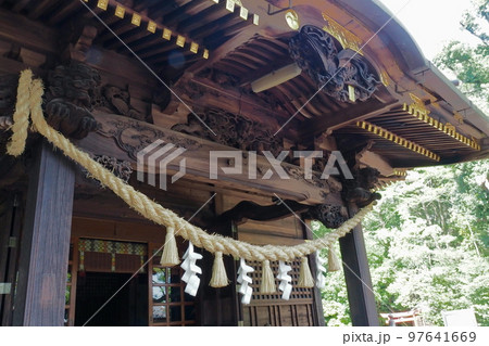 玉敷神社の拝殿【埼玉県加須市】 玉敷神社の拝殿【埼玉県加須市】 97641669