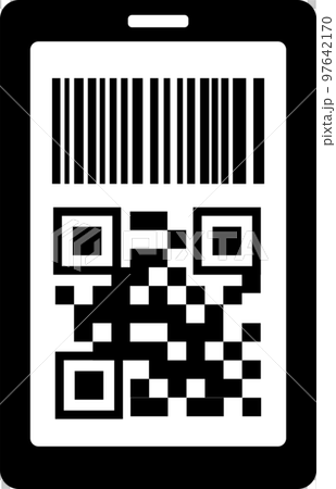 QR碼支付簡單圖示圖標 QR碼支付簡單圖示圖標 97642170