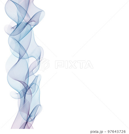 Abstract smooth color wave . Curve flow blue motion illustration. Smoke design. lines. eps 10 Abstract smooth color wave . Curve flow blue motion illustration. Smoke design. lines. eps 10 97643726