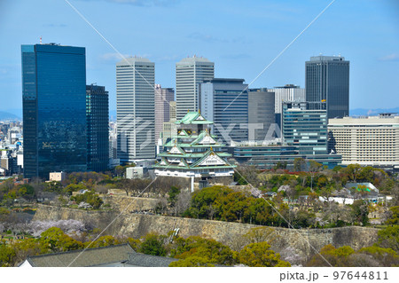 春 大阪城公園 春 大阪城公園 97644811