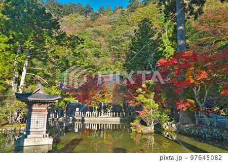 【大峯山 龍泉寺 (紅葉)】 奈良県吉野郡天川村洞川 97645082